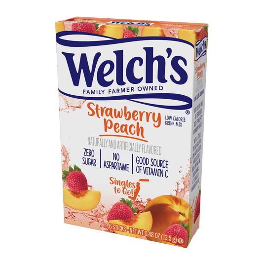 Welch's Strawberry Peach Singles To Go 12ct