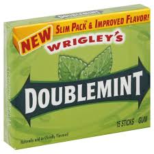 Wrigley Doublemint Slim Pack 15 Stick 10ct - candynow.ca