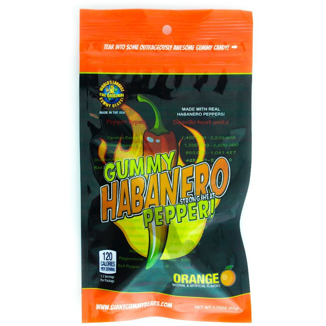 Gummy Habanero Pepper 1.75oz (50g) 12ct