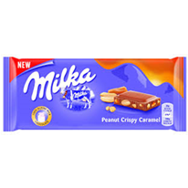 Milka Peanut Crispy Caramel 90g 24ct (Europe)