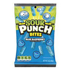 Sour Punch Blue Raspberry Bites Peg 5oz 12ct
