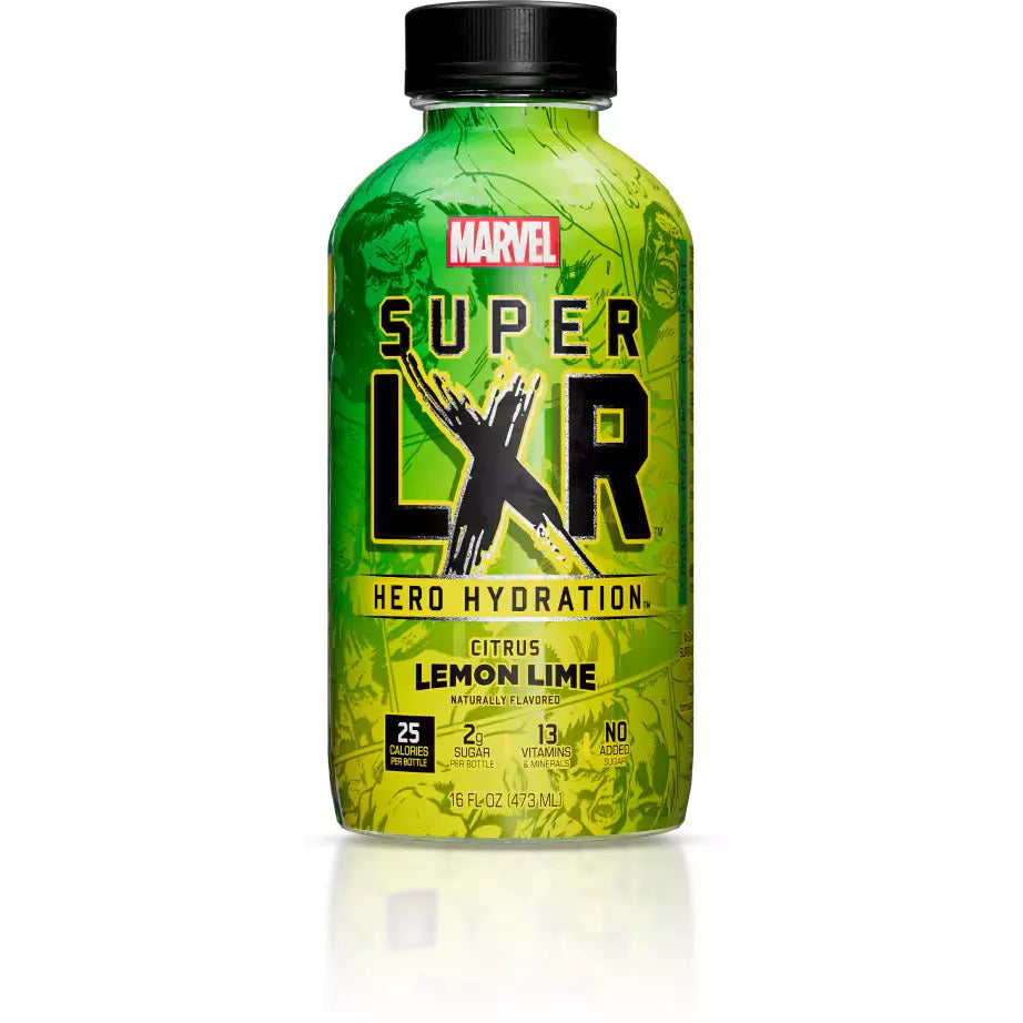 Arizona Marvel Super LXR Hero Hydration Citrus Lemon Lime 473ml 12ct (Shipping Extra, Click for Details)