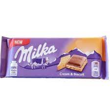 Milka Cream & Biscuit 100g 18ct (Europe)