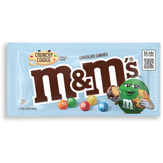 M&M Single Bag Crunchy Cookie 1.35oz 24ct