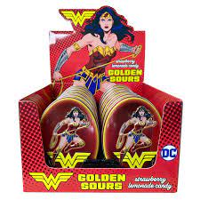 Boston America Wonder Woman Golden Sours Candy 12ct