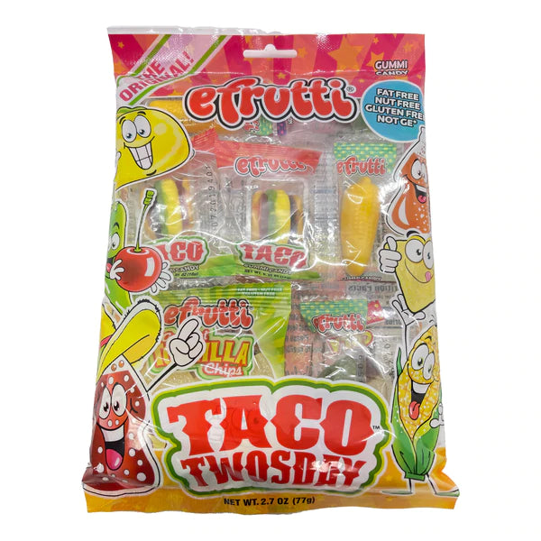 E-Frutti Gummi Taco Twosday Bag 2.7oz 12ct