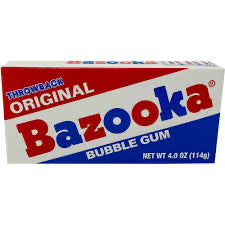 Bazooka Theater Box Throwback Original 4oz 12ct