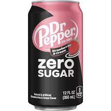 Dr Pepper Strawberries & Cream Zero 12oz 12ct (Shipping Extra, Click for Details)