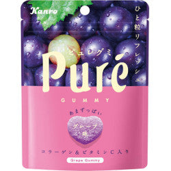 Kanro Pure Gummy Grape 56g 6ct (Japan) - candynow.ca