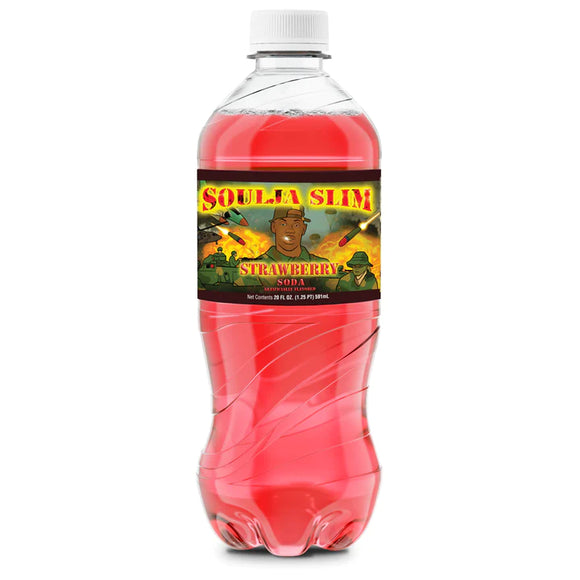 Exotic Pop Soulja Slim Strawberry Soda 591ml 24ct - Candynow.ca Exclusive - (Shipping Extra, Click for Details)